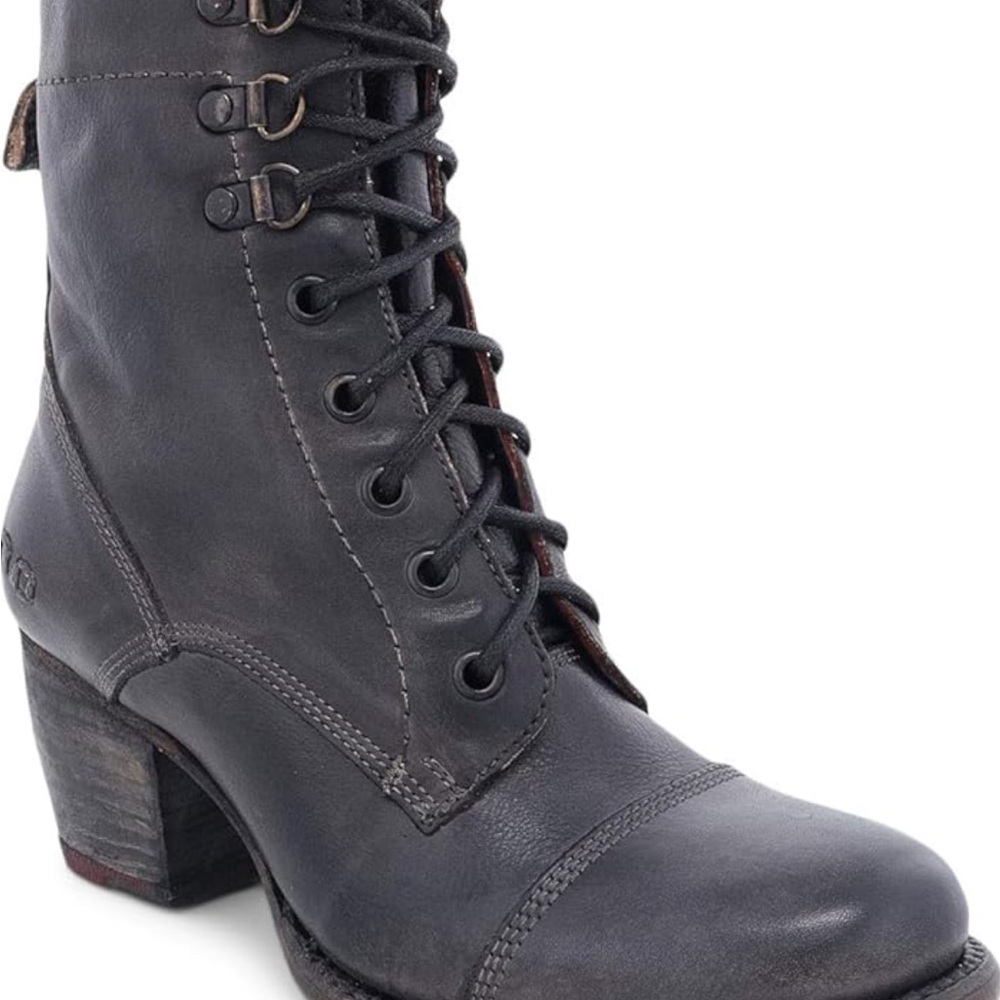 Bed Stu Cobbler Series  Judgement Leather  CottageCore Boot Block Heel Women 8